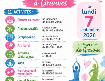 Activités proposées