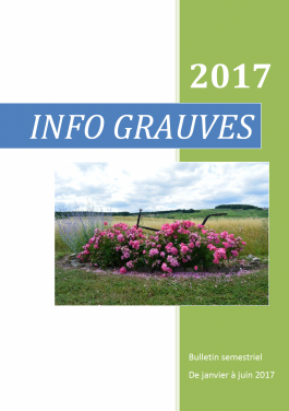 Infos Grauves - Janvier 2017