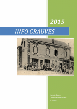 Infos Grauves - Juin 2015