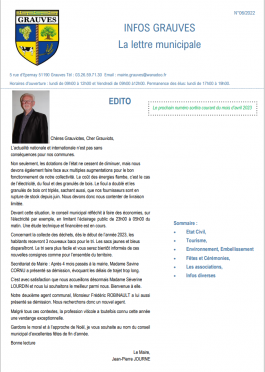 Infos Grauves - numéro 6 - Décembre 2022