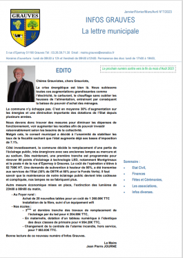 Infos Grauves - Numéro 6 -avril 2023
