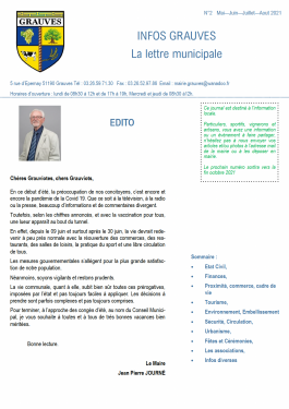 Infos Grauves - Numéro 02 - Mai 2021
