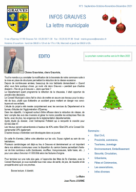 Infos Grauves - Numéro 03 - Septembre 2021