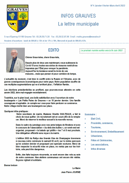 Infos Grauves - Numéro 04 - Mars 2022